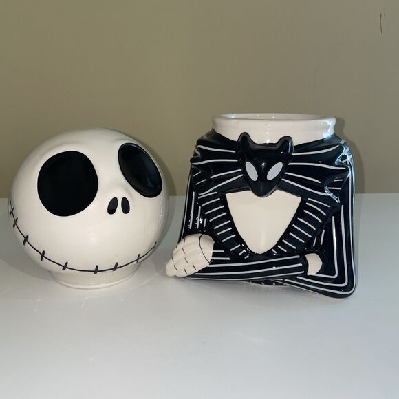 Disney Nightmare Before Christmas Jack Skellington Pumpkin Cookie Jar Canister - Picture 6 of 10
